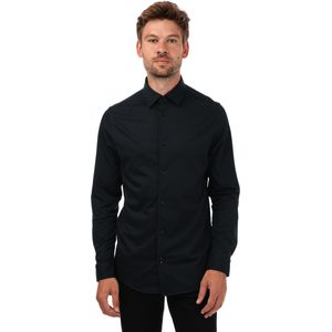 Ted Baker - Marros - Overhemd - Marineblauw - Lange Mouwen