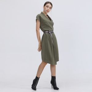 Mid-length Wrap - Jurk - Met Toegevoegde Riem