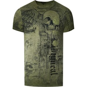 Rusty Neal - Biker T-shirt - Normale Pasvorm - 100% Katoen - All-over Print