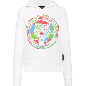 Plein Sport - Hoodie - Carbon - Katoen - Iconische Tiger Op Camouflage