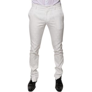 Broek Slim Fit Witte Logo
