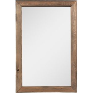 Clayre & Eef Spiegel 38x58 cm Bruin Hout Glas Rechthoek Wandspiegel