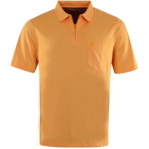HAJO - Poloshirt - Oranje - Kwartmouw - Halve Rits