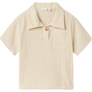 Name It - Overhemd - Korte Mouwen - Linnenlook