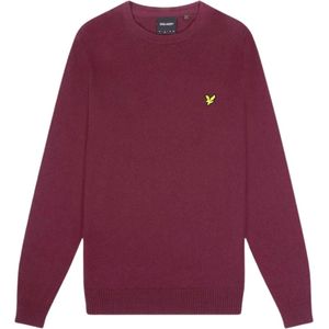 Lyle & Scott - Bordeauxrode Jumper - Trui - Merkenlogo - Lange Mouwen