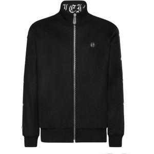 Philipp Plein - Sweatshirt - Zwart - Jogging Zipped Jacket Skull&Bones