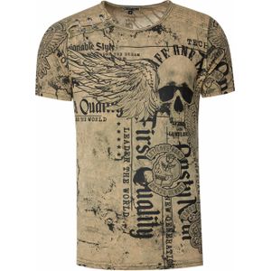 Rusty Neal - T-shirt - Gewassen - Flying-Skull print