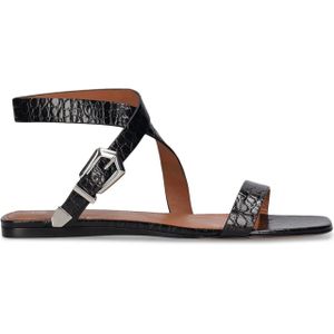 Paris Texas Lauren Croco platte sandalen