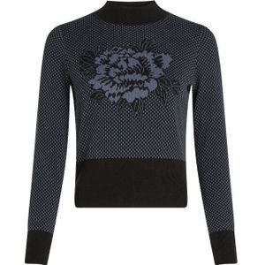 King Louie - Nilde Top Avery - Fijngebreide Trui - Warm Blauw