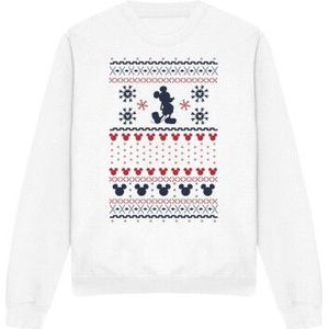 Disney Volwassen uniseks mickey mouse kerst sweater sweatshirt