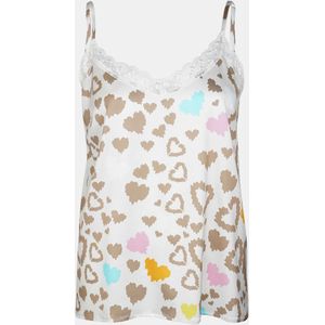 Mucho Gusto Slip top leopard hartjes