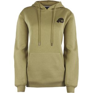 GUGGEN Mountain - HW08 - Dames Hoodie - Olijfgroen - Fleece