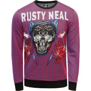Rusty Neal - Sweatshirt - Paars - Black Panther Design