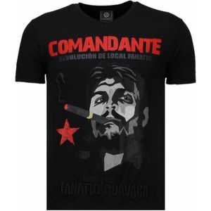 Local Fanatic Che guevara comandante rhinestone t-shirt