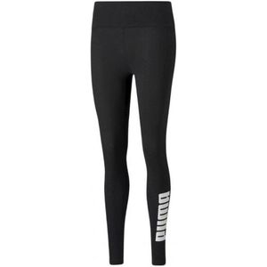 Puma - Power Logo - Legging - Zwart - 95% Katoen, 5% Elastaan