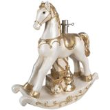 Clayre & Eef Kerstboom standaard hobbelpaard 6x19x64 cm kunststof