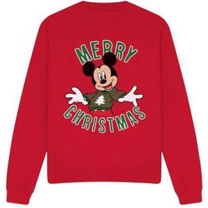 Disney Volwassen uniseks mickey mouse kerst sweater sweatshirt