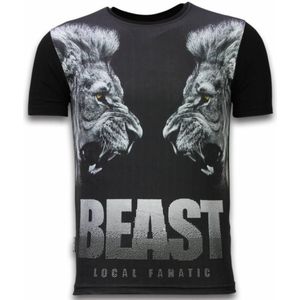 Local Fanatic Beast digital rhinestone t-shirt
