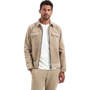 No Excess - Overshirt - Beige - Corduroy - Met Ritssluiting