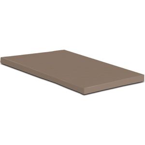 Harris & Darwin Taupe percaline katoenen topper hoeslaken