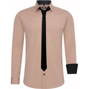 Set van 2 overhemden met stropdas