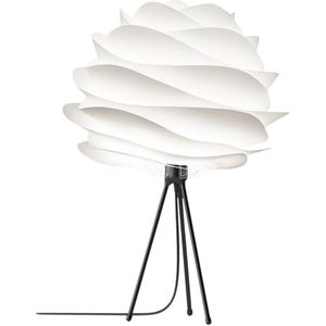 Umage Carmina medium tafellamp white met tafel tripod zwart Ø 48 cm