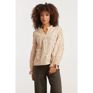 Smashed Lemon Dames3d bloemenprint top met v hals |