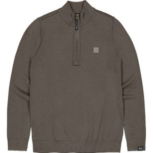 Butcher of Blue - Clifden Halfzip - Bruin - Tricot
