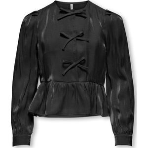 Only - Kogvictoria - Lange Mouwen Shirt - Zwart