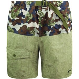 Puma - 568711 02 - Korte Broeken - Groen - Bedrukte Stretch Taille