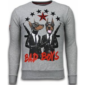 Local Fanatic Bad boys rhinestone sweater