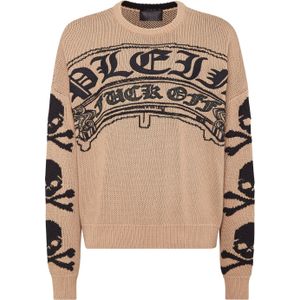 Philipp Plein - Gothic Plein - Pullover - Ronde Hals - Luxe Katoen