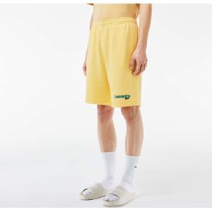 Lacoste - Gewassen Effect - Fleece Shorts - Geel