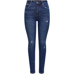 ONLY High Waist Skinny Jeans ONLMILA Dark Blue Denim