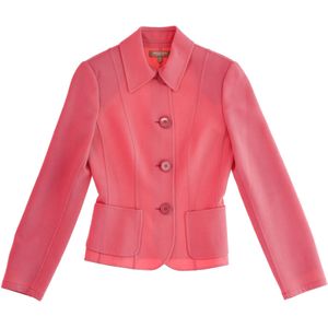 Michael Kors EENKNOPSE BLazer in Roze Wol