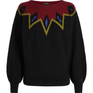 King Louie - Valentina Top Benatar - Zwart - Gebreide Trui