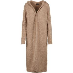 Urban Classics Dames vest met veren capuchon