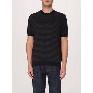 Korte Mouw Merino Wol Ronde Hals Trui