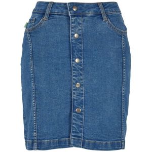 Urban Classics Dames knoop denim stretch rok
