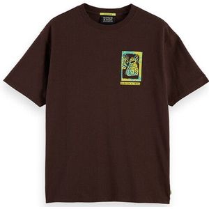 Scotch & Soda - Shirt - Lichtblauw - Normale Pasvorm - Kwartmouw