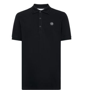 Philipp Plein - Slim Fit Polo Shirt Snake - Zwart - Katoen