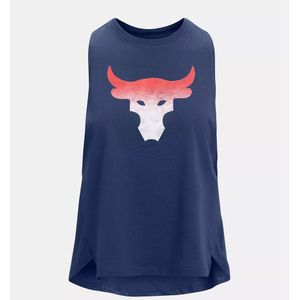 Under Armour - Project Rock Bull - Tanktop - Marineblauw - Dames