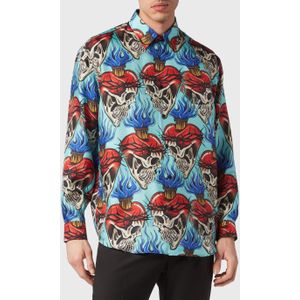 Philipp Plein - Dandy Shirt - Veelkleurig - Overhemd - 100% Zijde