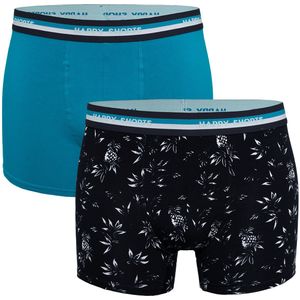 Happy Shorts 2-pack boxershorts met print heren hawaii