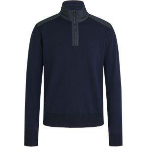 Belstaff - Kilmington - Half Zip Trui - Gewassen Marineblauw