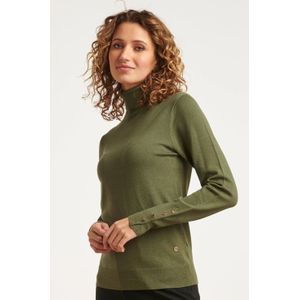 Smashed Lemon 23600 basic army green turtleneck