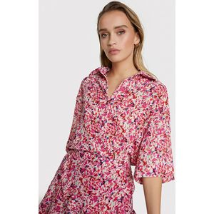 Alix The Label 2306957238 woven small flower short sleeve blouse