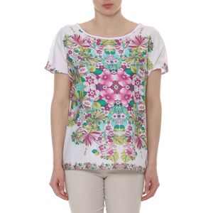 Conquista - Gebloemde Top - Mouwloos - 100% Katoen - Oversized Silhouet