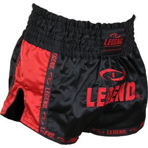 Legend Sports Kickboks broekje kids/volwassenen rood satijn