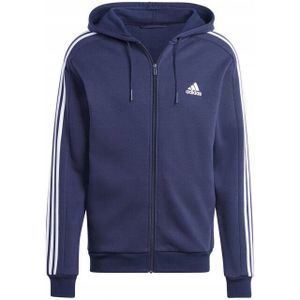 Adidas - Essentials - Fleece Hoodie - Gestreept - Volledige Ritssluiting